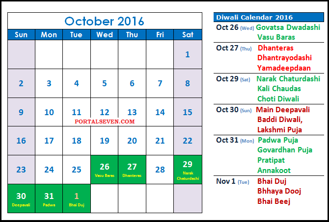 2016 India Holidays &amp; Calendar
